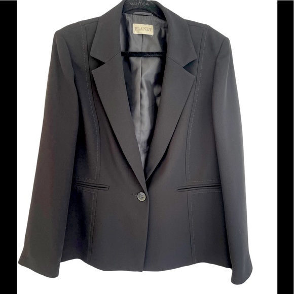 planet Jackets & Blazers - NWOT gorgeous black Planet blazer - size 16 - never worn!